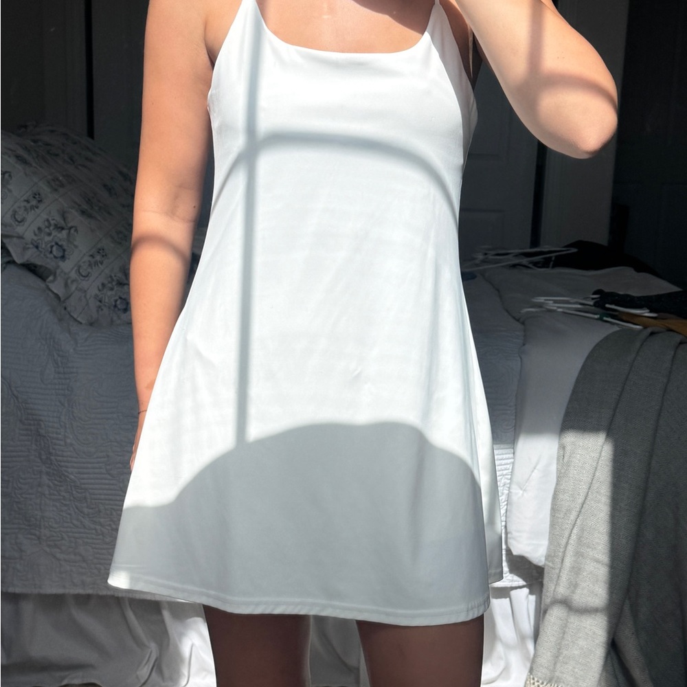 Boutique White Workout Athletic Dress
